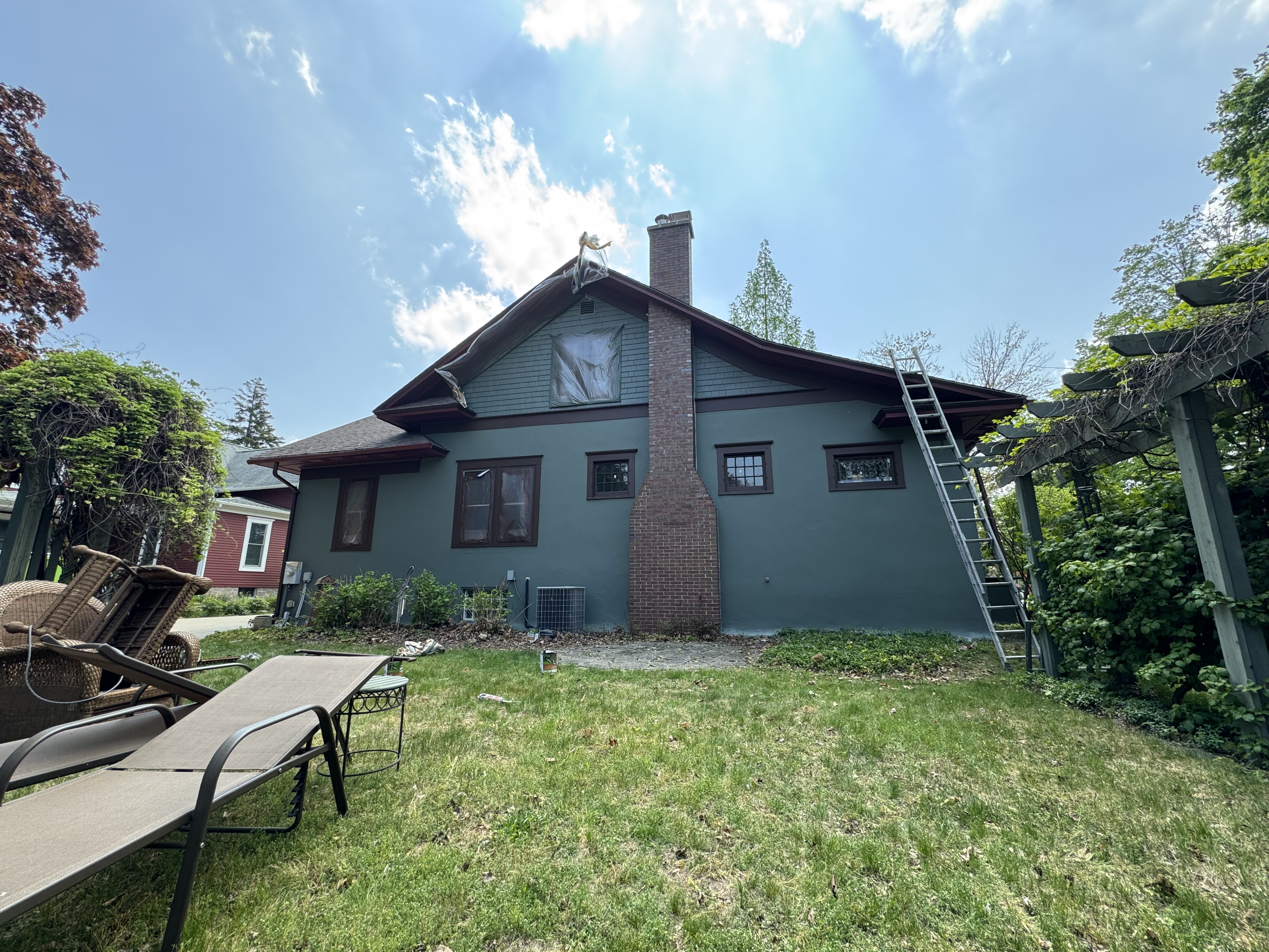 Historic home exterior painting project