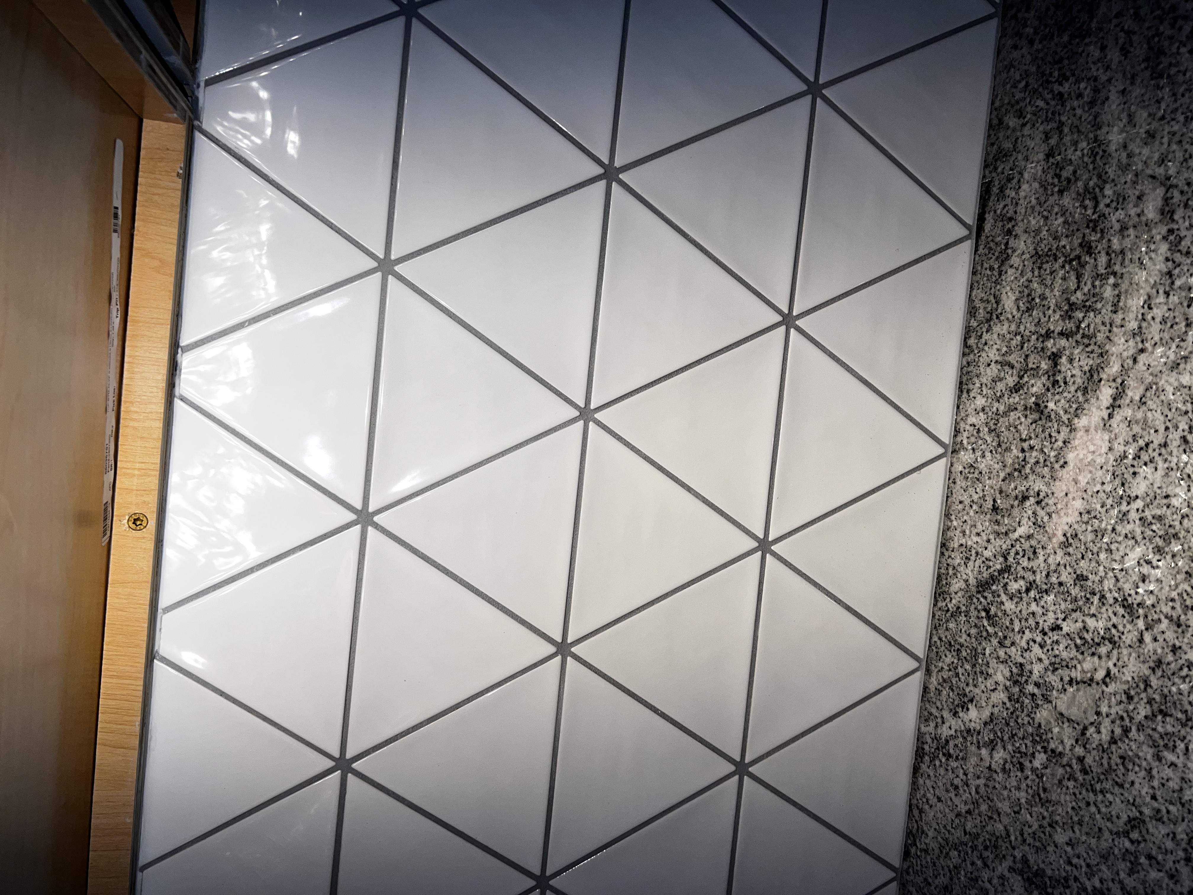 Tile backsplash project