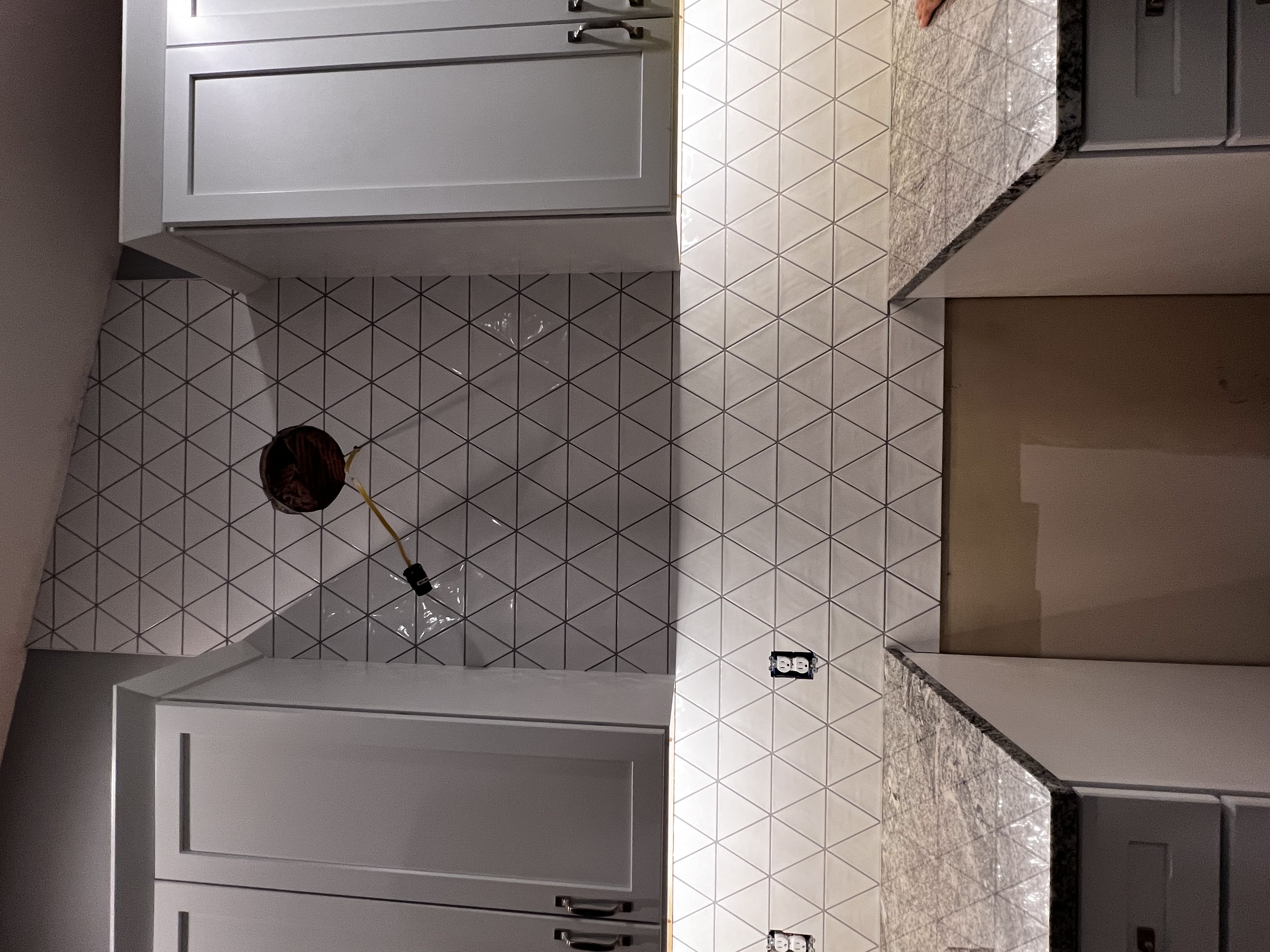 Tile backsplash project